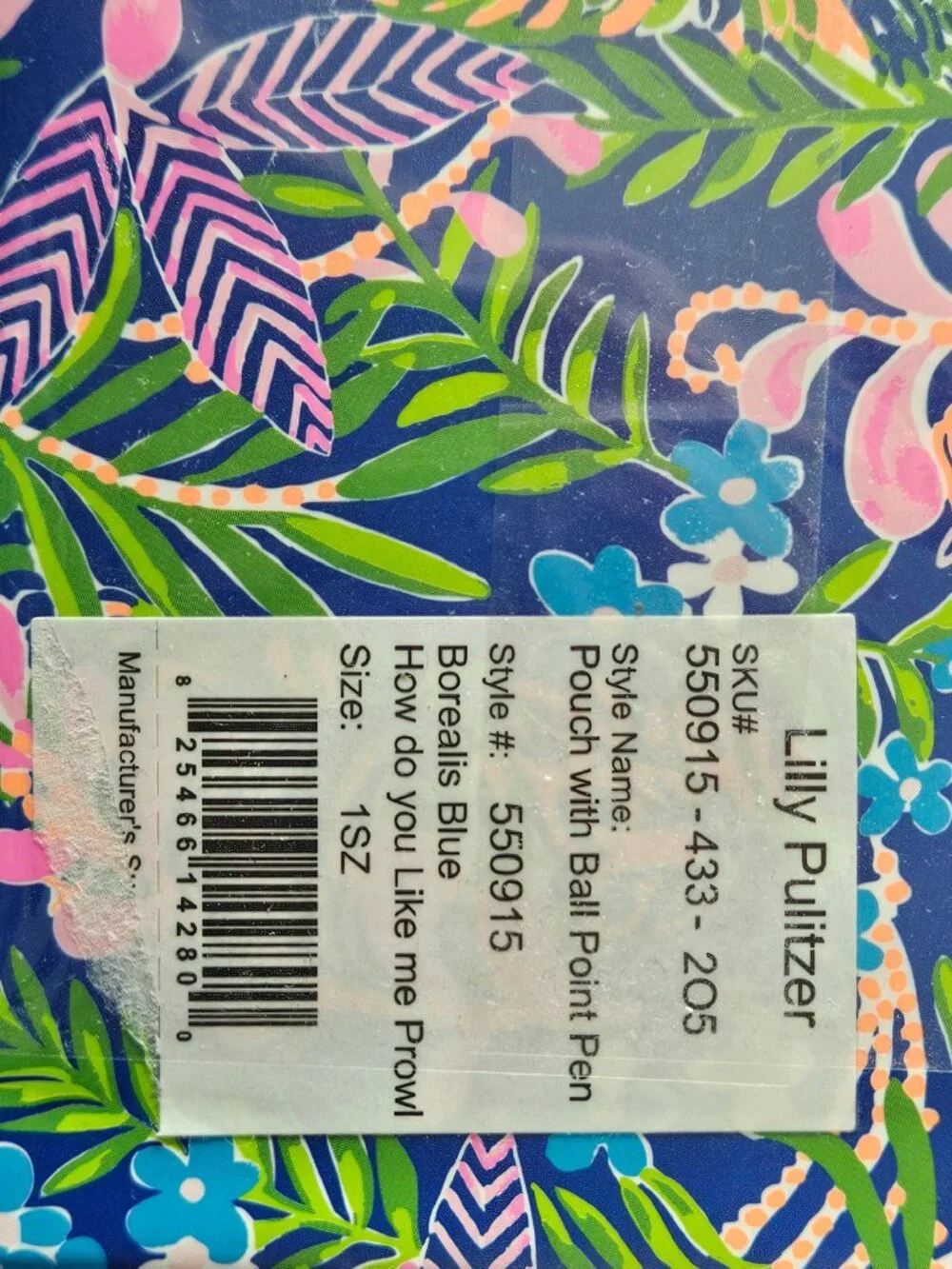 Lilly Pulitzer Pen w Pouch Borealis Blue How do you Like me Prowl Box Set NWT